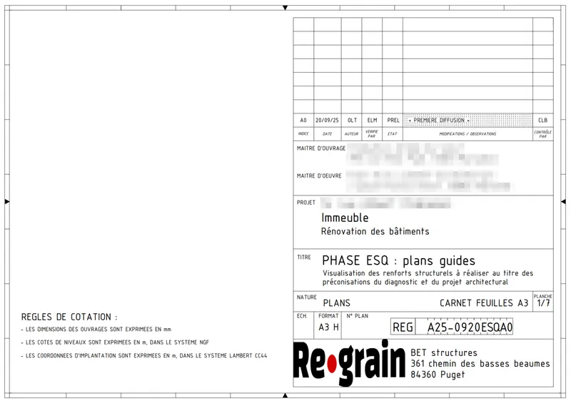 Plan de réhabilitation