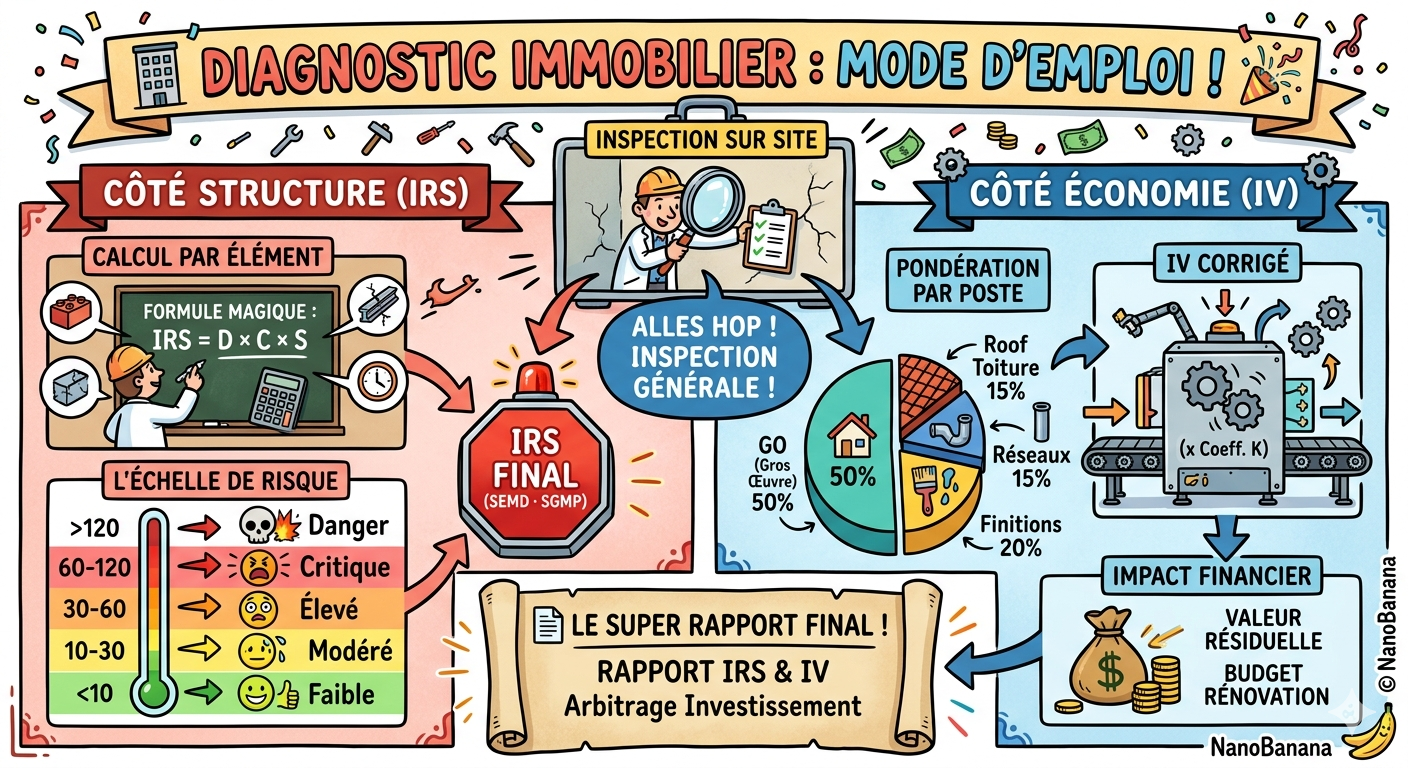 Schéma de la méthode IRS & IV — procédure complète